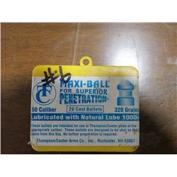 Maxi- Ball For Superior Penetration 320 grains/ 50 Cal