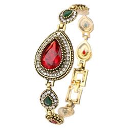 BRACELET - VINTAGE STYLE CRAFTING GERMAN STERLING SILVER WITH 18K GOLD FINISH - RETAIL ESTIMATE $200