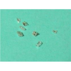GEMSTONES - GENUINE DIAMOND - BEGUETTE DIAMOND (SI) BRILLIANT IRREGULAR CUT LOOSE GEM - 7 PER LOT