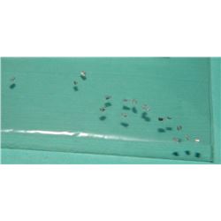 GEMSTONES - GENUINE DIAMOND - IRREGULAR CUT LOOSE GEMS - 19 PER LOT
