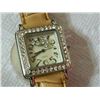 Image 4 : WATCH - NINA - RHINESTONES AROUND FACE AND FLOATING RHINESTONES BETWEEN GLASS