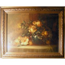 Douglas Arthur Teed, Still Life with Flowers, Oil Painting