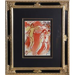 Marc Chagall, Adam and Eve, Lithograph