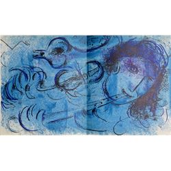 Marc Chagall, Le Joeur de Flute, Lithograph
