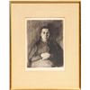 Image 1 : Kathe Kollwitz, Woman with folded hands, Etching