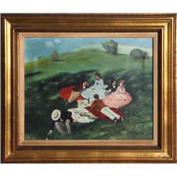 Racz, Picnic in May, Oil Painting