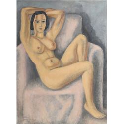 Laurent Marcel Salinas, Nude (After Matisse), Oil Painting