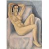 Image 1 : Laurent Marcel Salinas, Nude (After Matisse), Oil Painting
