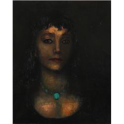 Remo Farruggio, Dark Portrait, Oil Painting