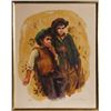 Image 1 : Sandu Liberman, Two Boys Smoking, Lithograph