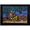 Image 1 : Abraham Yaskil, Lyre Player, Serigraph