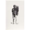 Image 1 : Leonard Baskin, Man with Spring Flowers, Lithograph