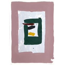 Kikuo Saito, Pink Square, Silkscreen