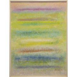 Michael Schreck, Pastel Rainbow Abstract, Acrylic Painting