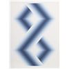 Image 1 : Babe Shapiro, Blue Hexagons, Silkscreen