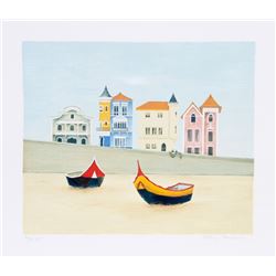 Mary Faulconer, Victorian Houses, Lithograph