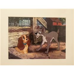 Disney Studios, Ever Chase Chickens - Lady and the Tramp, Offset Lithograph