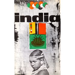 India - Boy with Necklace, Travel Poster