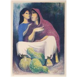 Antonio Ramirez, Women and Gourds, Lithograph