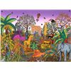 Image 1 : Miguel Garcia Ceballos, Jungle Scene with Animals, Silkscreen