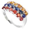 Image 2 : Natural MULTI COLOR SAPPHIRE Ring