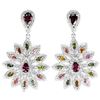 Image 1 : NATURAL MULTI COLOR TOURMALINE EARRING