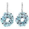 Image 1 : Natural SKY BLUE TOPAZ SAPPHIRE Earrings
