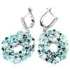 Image 2 : Natural SKY BLUE TOPAZ SAPPHIRE Earrings