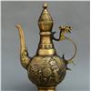 Image 1 : Old Chinese Bronze Dragon Phoenix Kettle
