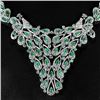 Image 2 : NATURAL  COLUMBIAN EMERALD NECKLACE