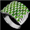 Image 1 : Natural Green Chrome Diopside Ring