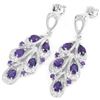 Image 2 : NATURAL AAA PURPLE AMETHYST Earrings