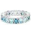 Image 1 : Natural  LONDON, SWISS, SKY BLUE TOPAZ & APATITE Ring