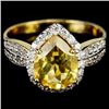 Image 1 : NATURAL  ORANGISH YELLOW CITRINE Ring