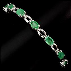 Natural Green Emerald 59.94 Ct Bracelet