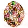 Image 1 : NATURAL MULTI COLOR TOURMALINE Ring