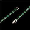 Image 3 : Natural Green Emerald Ruby 53.84 Cts  Bracelet