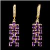 Image 1 : Natural Intense Purple Amethyst Earrings