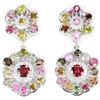 Image 1 : NATURAL AAA MULTI COLOR TOURMALINE Earrings