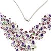 Image 3 : Natural Burmese Spinel & Multi Gemstones  Necklace