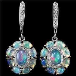 NATURAL AAA RAINBOW OPAL Earrings