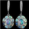 Image 1 : NATURAL AAA RAINBOW OPAL Earrings