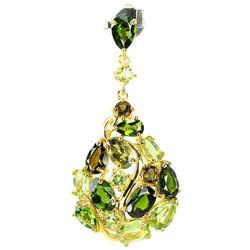 NATURAL CH-DIOPSIDE PERIDOT TOURMALINE Pendant