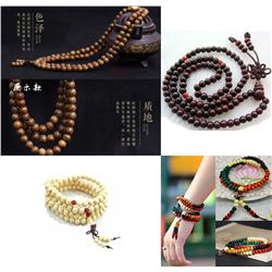 Tibet Buddha 108 beads Prayer 4 Necklace