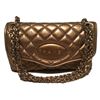 Image 1 : Chanel Quilted Bonze Leather Classic Flap Shoulder Bag