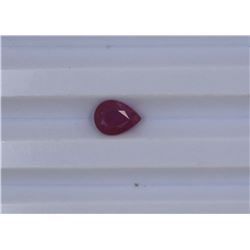 1.14ct Natural Ruby Pear cut