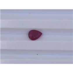 1.13ct Natural Ruby Pear cut