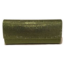 Judith Leiber Green Crystal Evening Bag Clutch