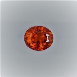 1.23ct Natural Malaya Garnet Oval cut