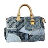 Image 4 : LOUIS VUITTON Limited Edition Speedy 30 Hand Bag Denim Patchwork